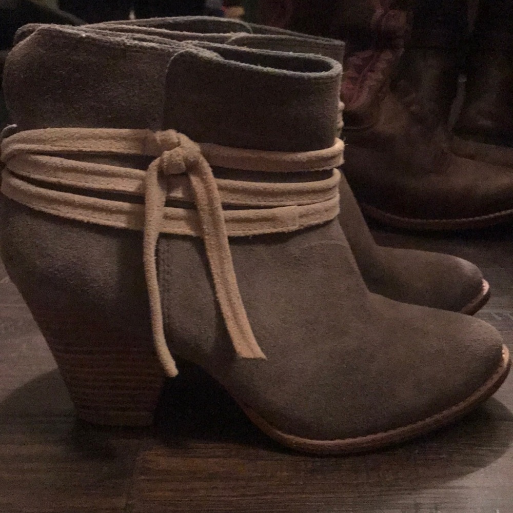 Suede booties